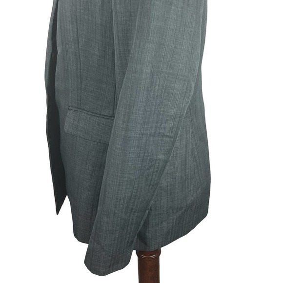 LE‎ SUIT ONE BUTTON CAREER BLAZER IN GRAY NWOT WOMEN'S SIZE 10P - Picture 6 of 15